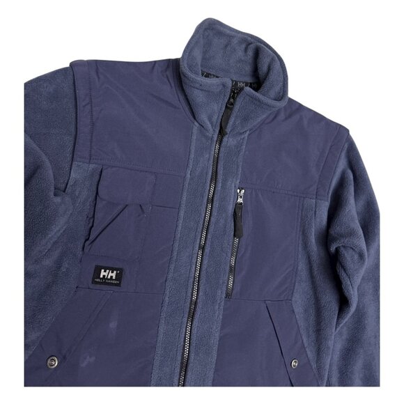 HELLY HANSEN Convertible Zip Off Sleeves FLEECE Winter Jacket Mens Small - Picture 5 of 9